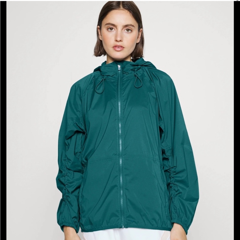 Athleta Blue Hooded Jacket
